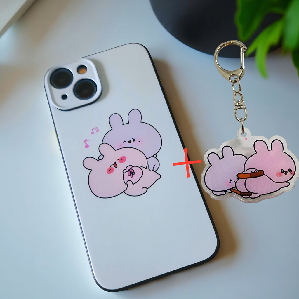 iPhone & Samsung Case + Keyring